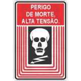 Perigo de morte, alta tensão.